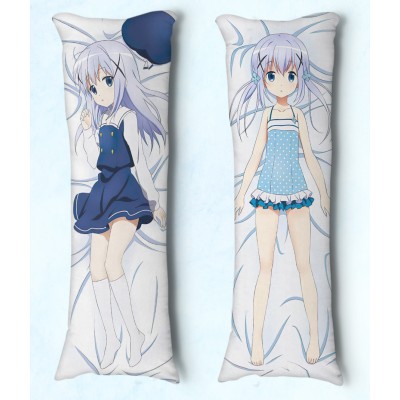 Travesseiro Dakimakura Gochuumon wa Usagi Desu Ka Kafuu Chino 02